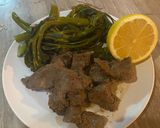 A picture of step 4 of Ox livers with lemon.