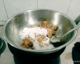 A picture of step 4 of Rich in healthy fats peanuts butter and peanuts butter dry fruits Burfi.