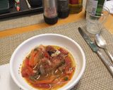 A picture of step 9 of Pollo al Chilindrón (Chicken Chilindrón).