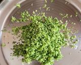 A picture of step 1 of Broccoli and tofu patties.