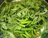 A picture of step 1 of Ridge gaurd skin chutney (beerakaya thokka chutney).