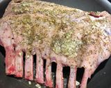 A picture of step 2 of Holiday French Rack of Lamb with a Pistachio Crust 🐑.