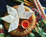 A picture of step 11 of Kaju Katli.