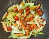 Foto del paso 6 de la receta: Vegetales con champiñones al wok
