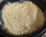 A picture of step 3 of Kharpudi Puri or Pudi stuffed with sweet fragrant besan.