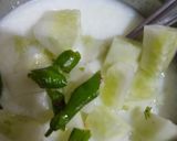 काकड़ी का रायता(kakdi ka raita recipe in hindi) रेसिपी चरण 3 फोटो