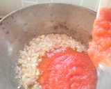 A picture of step 4 of Dhaba style Rajma masala kidney beans masala.