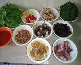 A picture of step 1 of Afang Soup.