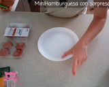 Foto del paso 1 de la receta: Mini Hamburguesas con Sorpresa
