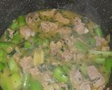 A picture of step 3 of Iranian celery stew 👌.