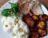 Foto del paso 7 de la receta: Lomo con arroz y patacones