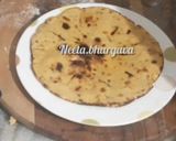 A picture of step 7 of Makki Ki Roti.