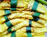 Hình bước làm 1 của món Bánh xèo xào bông điên điển