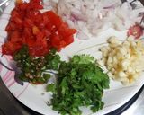 A picture of step 1 of Paneer Bhurji.