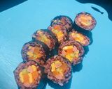Hình bước làm 6 của món Cơm cuộn healthy