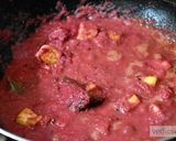 A picture of step 7 of Paneer (cottage cheese) beetroot gravy curry recipe.