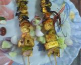 A picture of step 1 of Paneer tikka.
