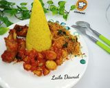 Foto langkah ke 6 dari resep Nasi Kuning Lauk Habang Komplit.