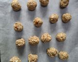Gambar langkah 4 resipi Biskut Oat Durian.