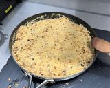 A picture of step 4 of Irmik Helvası (Semolina Halva).