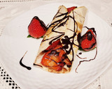 Foto del paso 7 de la receta: Fresas con chocolate en tortita crujiente 🍓🍓