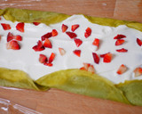 Foto langkah ke 4 dari resep Matcha Towel Crepe Roll Cake.