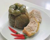 Hình bước làm 1 của món Mắm chưng ớt chuông