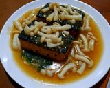 Foto langkah ke 5 dari resep Tahu siram saus jamur.