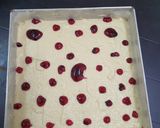 Gambar langkah 6 resipi Kek butter cheese blueberry.