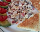 Foto del paso 5 de la receta: Huevos Revueltos con Tocino y Champiñones