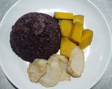 รูปขั้นตอนการทำที่ 7 ของ ข้าวไรซ์เบอร์รี่ไก่ทอดฟักทองต้ม