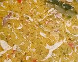 Tejfölös, habart, füstölt tarja leves, zöld fűszerekkel és zöldségekkel recept fázis 5 fotója