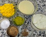 A picture of step 1 of Sweet Corn Suji Pancake.