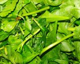 A picture of step 2 of Freeze Spinach leaves.