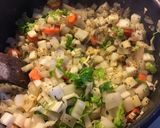 A picture of step 6 of Swiss Chard, Celery Root, Carrot, and Turnip Soup.