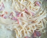 Carbonara spagetti recept fázis 5 fotója