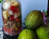 Gambar langkah 2 resipi Sambal Belacan Buah Kuini.