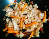 Foto del paso 2 de la receta: Wok de Verduras, Pollo y Arroz Yamaní
