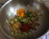 A picture of step 3 of Baigan bharta (in cooker).