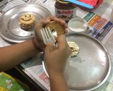 A picture of step 1 of Biscuit Doughnut no bake (made by my kid).