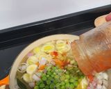 Foto del paso 2 de la receta: Sopa súper saludable con verduras, lentejas rojas y miso