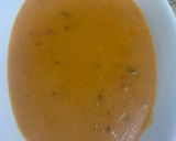 A picture of step 11 of Sweet and sour Tomato Curry serve with white rice.