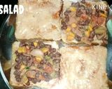 A picture of step 3 of Protein salad with creamy sandwich.