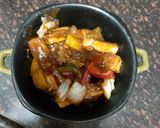 A picture of step 5 of Veg. Tofu chilly (Jain).