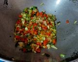 A picture of step 1 of Palak Upma.