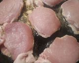 A picture of step 2 of Pork Loin in an Onion Gravy.