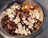 Une image de l'étape 5 de Salade de melon au jambon cru,feta grecque et petits oignons marinés.
