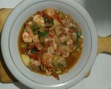 Foto langkah ke 5 dari resep Tumis Udang saos tiram pedas.