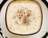 A picture of step 3 of Farfalle Pasta in Cheesy White Sauce.
