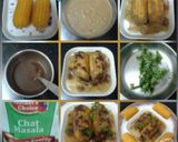 A picture of step 5 of Chatpata Chutney Corns.